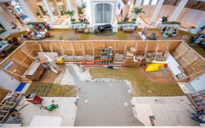 Birdcage Bar Takes Shape as More Construction Walls Go Up in Grand Floridian